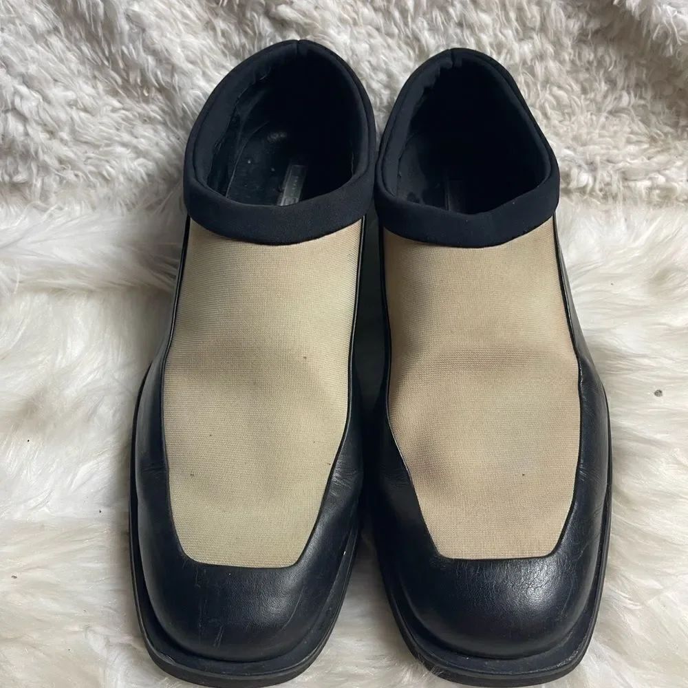 Jordan Two3 Cavvy Mens SZ 18 US Black leather & beige textile Slip-on Loafers